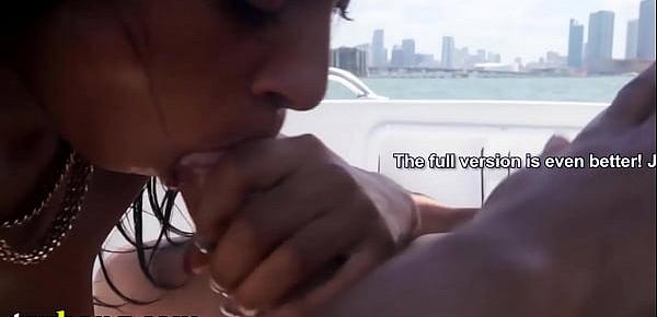  TRYBANG - Black Pornstar Anya Ivy Getting Fucked On A Boat In The 305